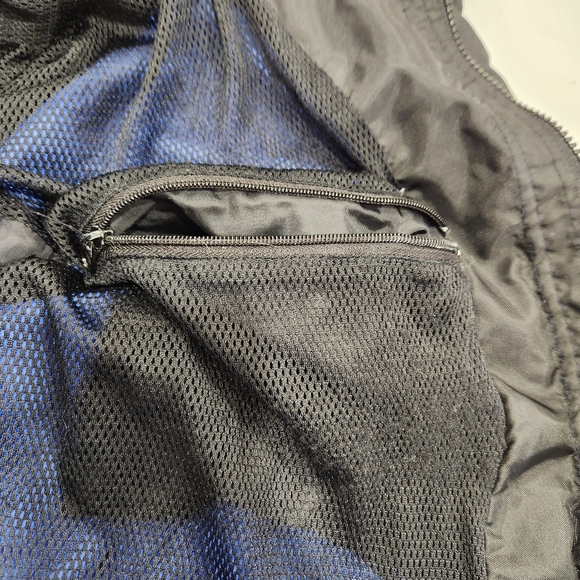 Vintage Marlboro Unlimited Jacket Mens Medium Blue Windbreaker Full Zip Hooded - Picture 4 of 12